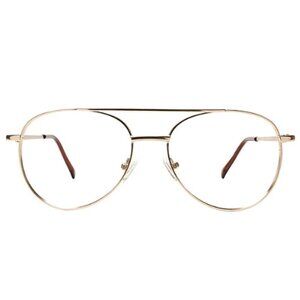 Clearly Atlin Gold Pilot / Aviator Glasses Frames